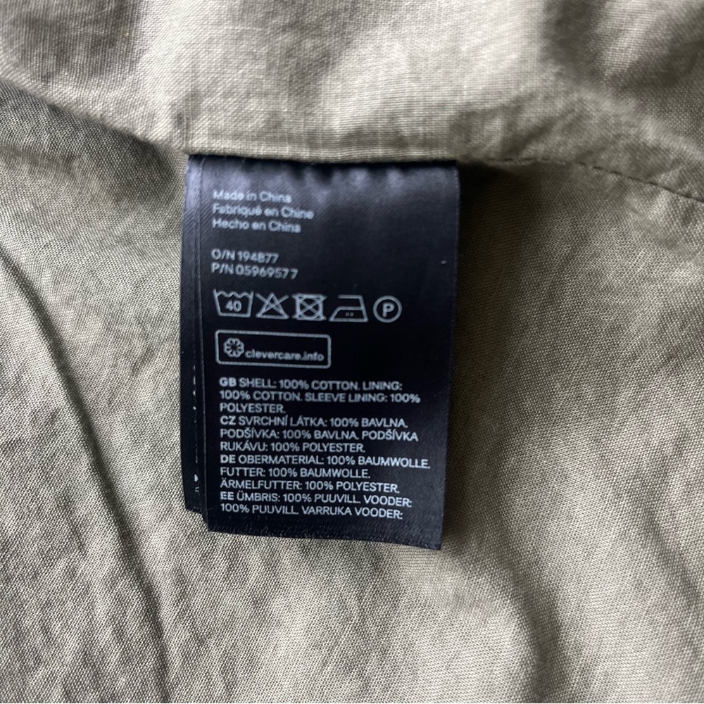 H&M Floral Utility Jacket Women’s Size 8 - Picture 11 of 15